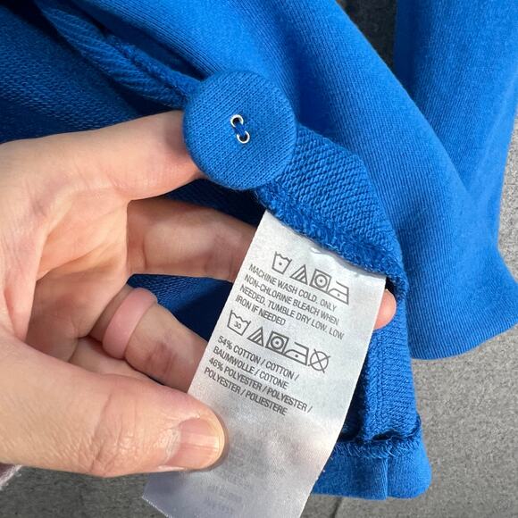 Susan Graver Weekend Regular Marina Knit Blazer Blue Brigade Size Small - Picture 9 of 9